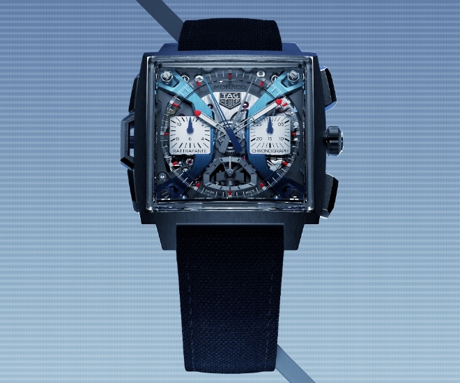 The Dynamism of the TAG Heuer Monaco Cut up Seconds Chronograph